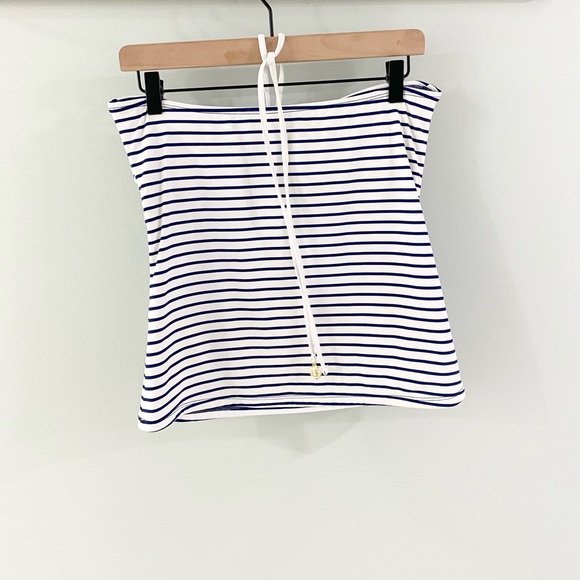 Sperry Topsider Tie Neck Tankini Bathing Suit Top Size Large - Picture 2 of 5